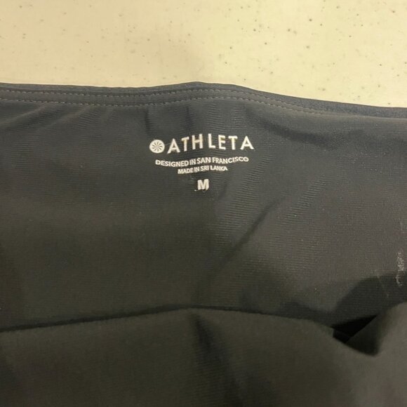 Athleta High Waist Full Swim Bottom Size Medium Black NWOT- washed once - Picture 2 of 5
